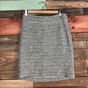 banana republic tweed pencil skirt
